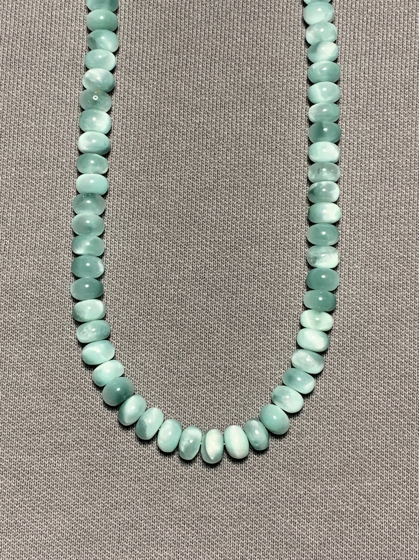 Green Moonstone Beaded Gemstone Necklace