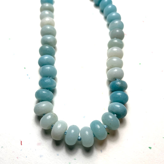 Amazonite Hand Knotted Gemstone Necklace