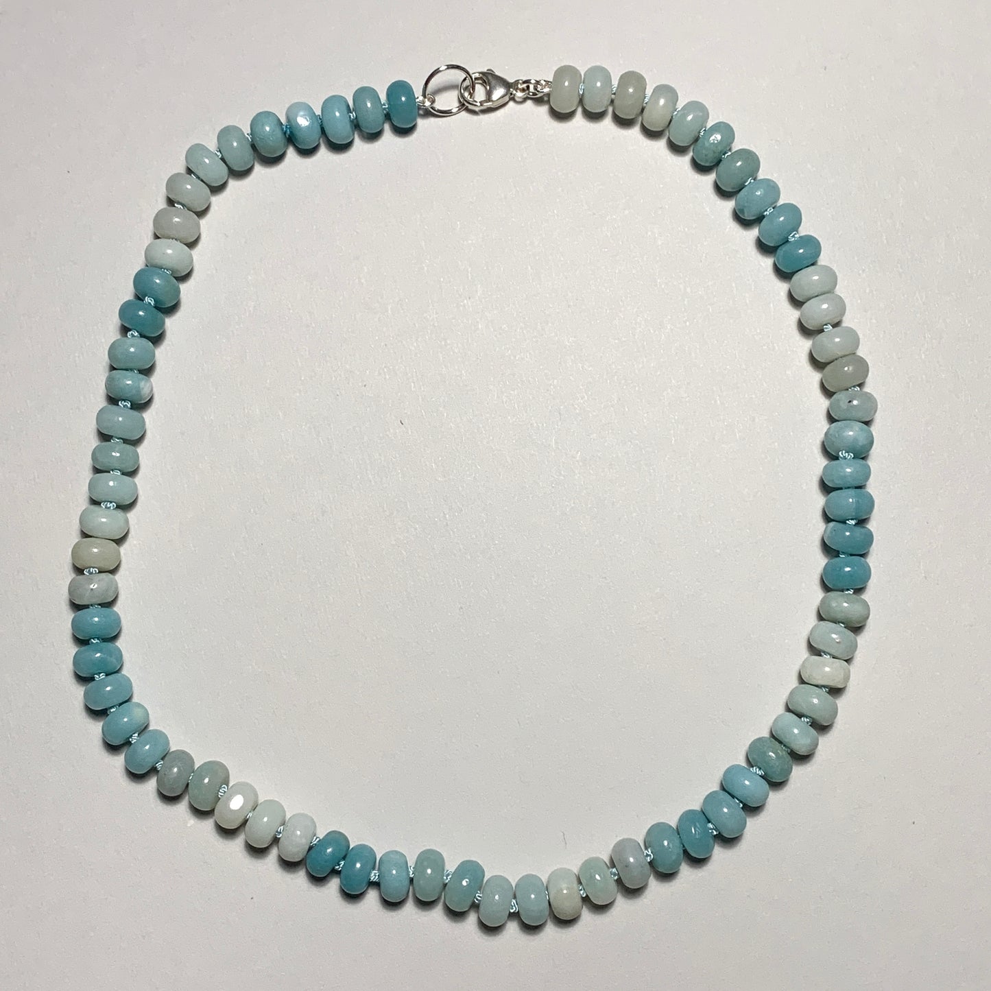 Amazonite Hand Knotted Gemstone Necklace