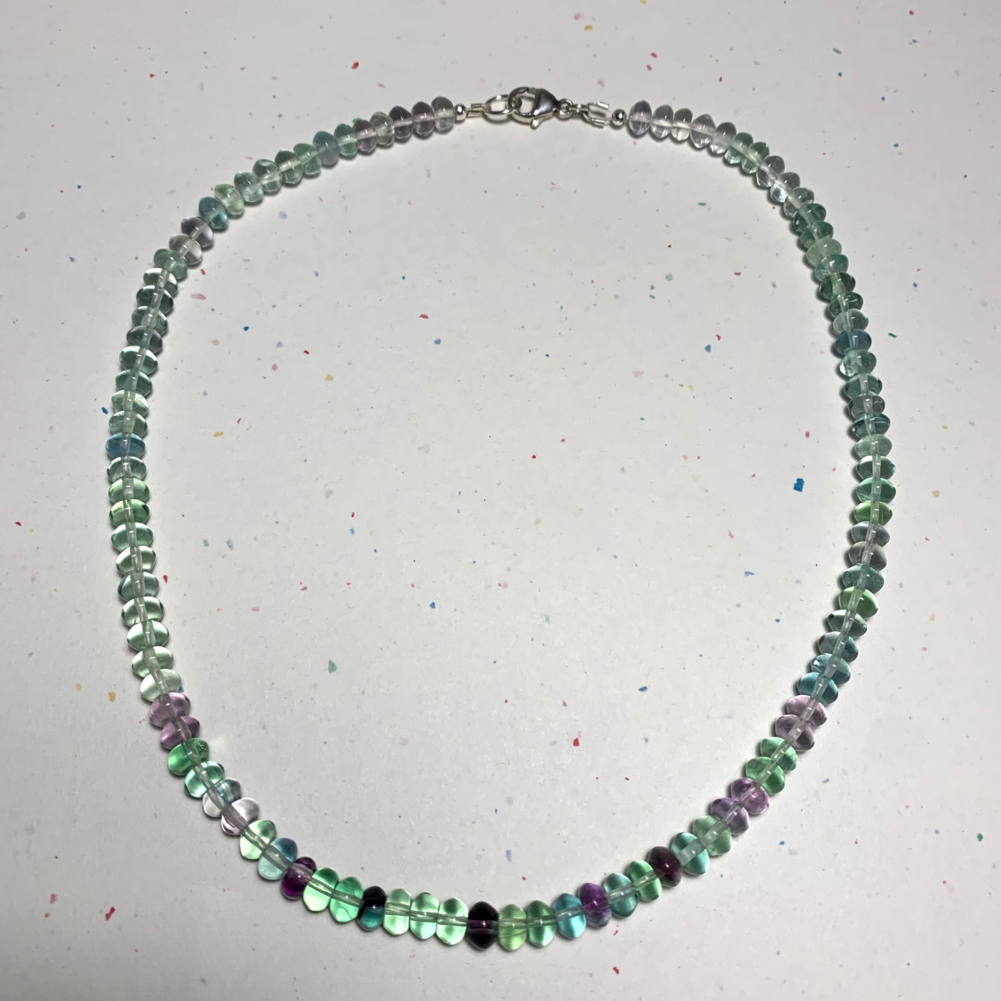 Fluorite Beaded Gemstone Necklace