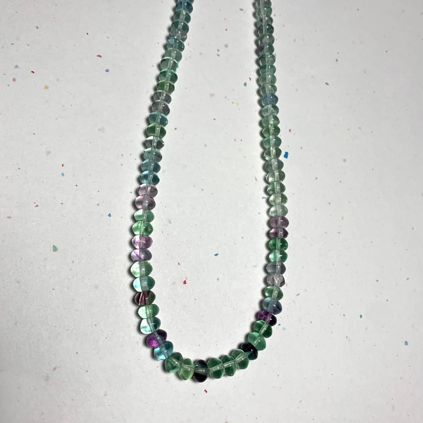 Fluorite Beaded Gemstone Necklace