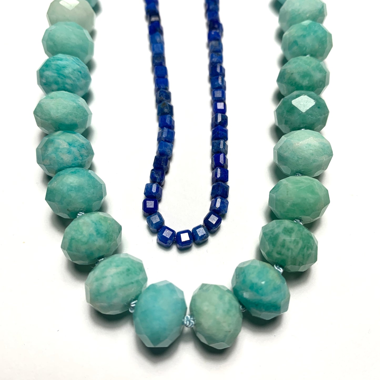 Peruvian Amazonite Hand Knotted Gemstone Necklace