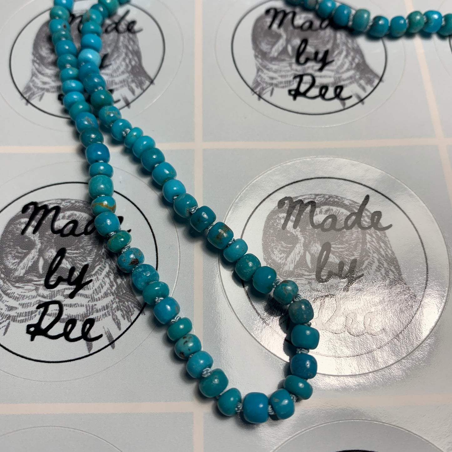 Turquoise Hand Knotted Gemstone Necklace