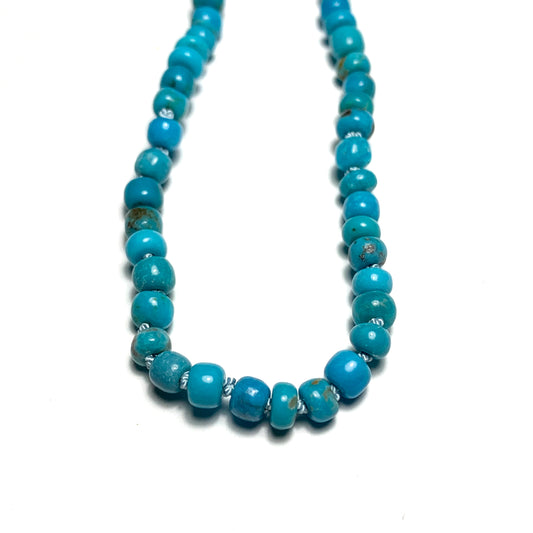 Turquoise Hand Knotted Gemstone Necklace