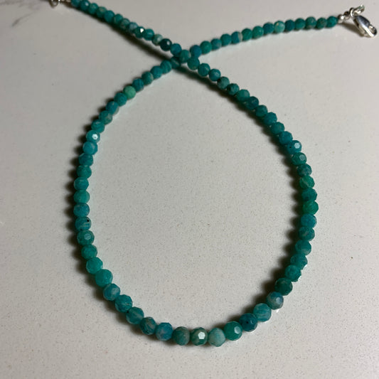 Mini Amazonite Beaded Gemstone Necklace