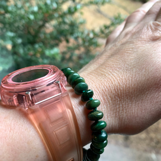 Green Jade Hand Knotted Gemstone Bracelet