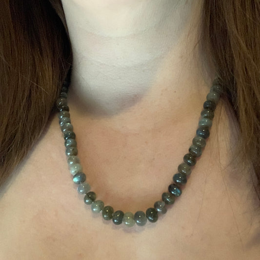 Labradorite Hand Knotted Necklace