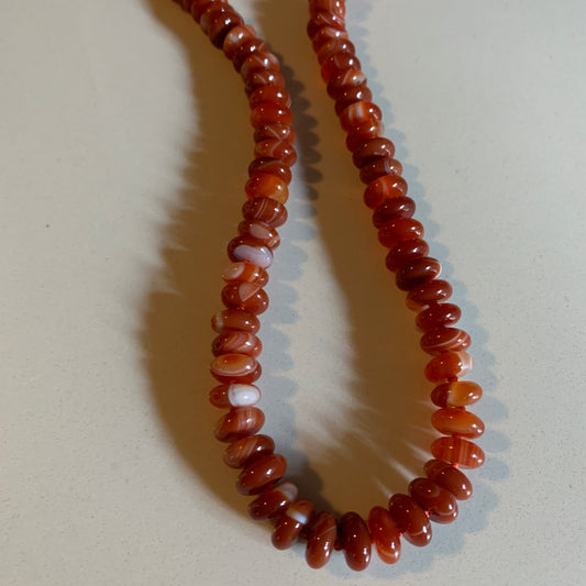 Red Agate Hand Knotted Necklace
